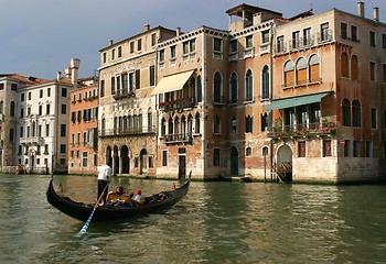 Image showing Gondolier in Venice