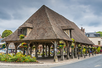 Image showing Historic market hall Lyons la Foret