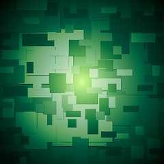 Image showing Dark green elegant background