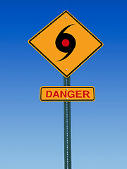 Image showing tornado danger warning