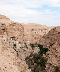 Image showing Saint George monastery in judean desert