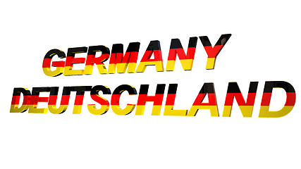 Image showing 3d text germany