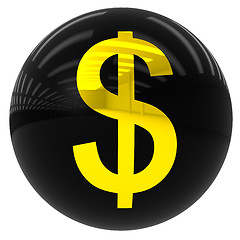 Image showing ball with the dollar symbol
