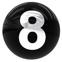 Image showing ball with the number eight