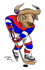 Image showing Buffalo - the hockey player