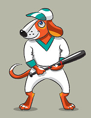 Image showing Dog the baseball player