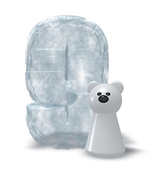 Image showing ice number and polar bear
