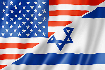 Image showing USA and Israel flag