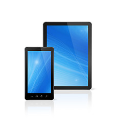 Image showing mobile phone and digital tablet pc