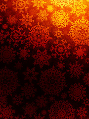 Image showing Christmas background with snowflakes. EPS 8