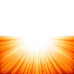 Image showing Sunburst rays of sunlight tenplate. EPS 10