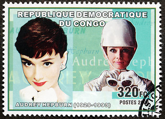 Image showing Audrey Hepburn Stamp