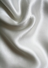 Image showing Smooth elegant white silk as background