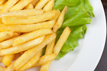 Image showing Golden potatoes fries