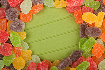 Image showing Gummy candy frame