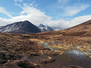 Image showing Cairngorms mountains, south of Carn a Mhaim, Scotland in spring