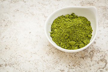 Image showing moringa leaf powder