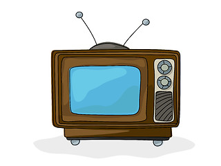 Image showing Retro style tv