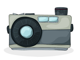 Image showing Retro style camera