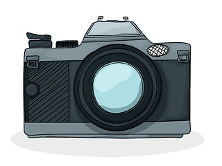 Image showing Retro cartoon foto camera