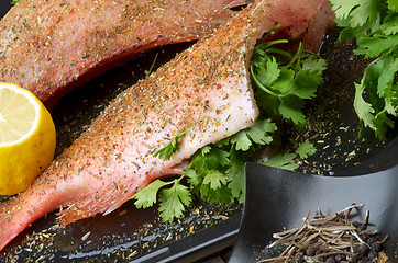 Image showing Preparing Redfish