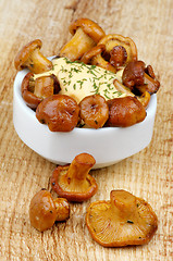 Image showing Roasted Chanterelles