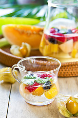 Image showing Fruits sangria