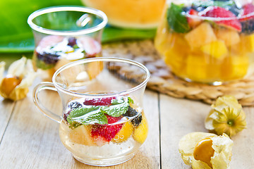 Image showing Fruits sangria