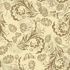 Image showing Seamless vector floral pattern