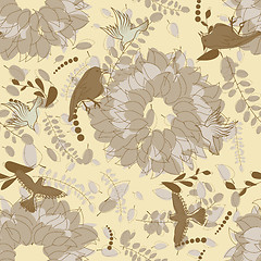 Image showing Seamless vector floral pattern