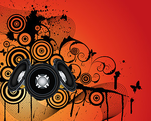 Image showing Musical grunge background