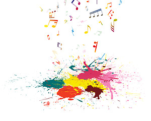 Image showing Musical grunge background