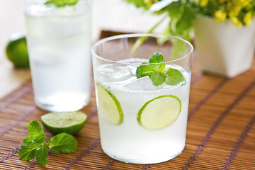 Image showing Lime with soda juice