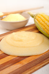 Image showing polenta corn maize flour cream