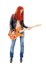 Image showing guitar babe