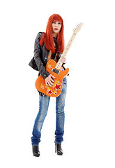 Image showing guitar babe