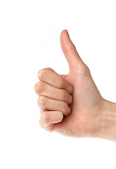 Image showing Thumbs up