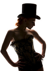 Image showing woman in corset