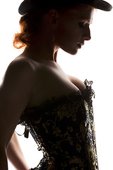 Image showing woman in corset