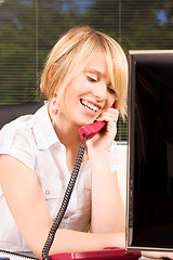 Image showing office girl 