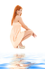 Image showing tall redhead