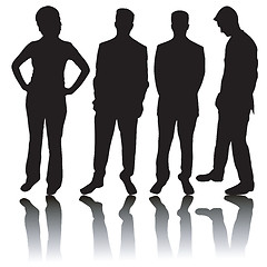 Image showing Business people silhouettes