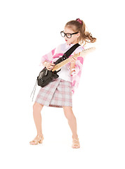 Image showing guitar girl