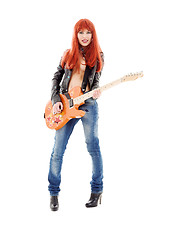 Image showing guitar babe