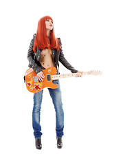 Image showing guitar babe