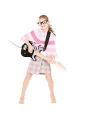 Image showing guitar girl