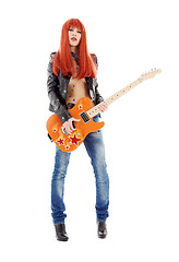 Image showing guitar babe