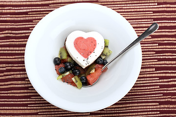 Image showing Heart ice cream