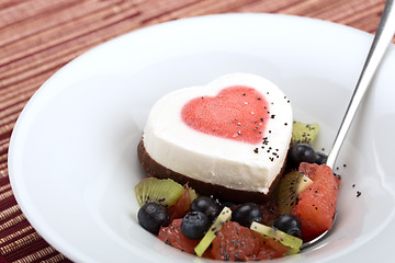 Image showing Heart ice cream