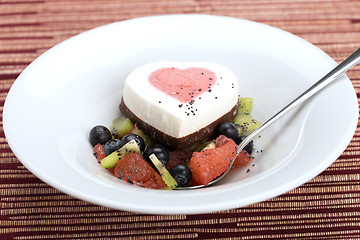 Image showing Heart ice cream